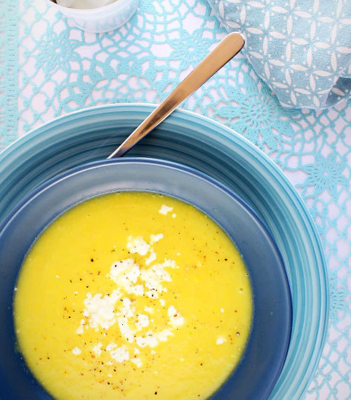 yellow zucchini soup